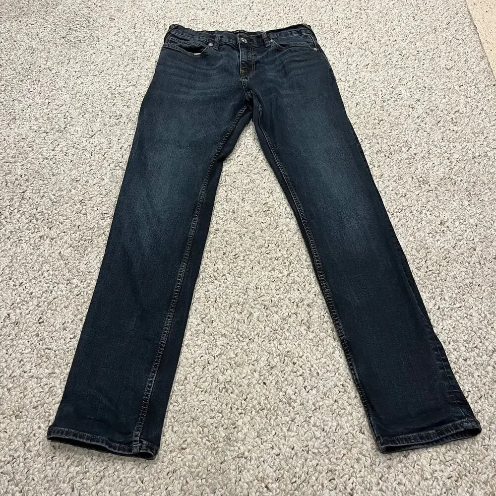 True Religion Geno Relaxed Slim Jeans 31 Dark Wash Normcore Casual Y2K Denim